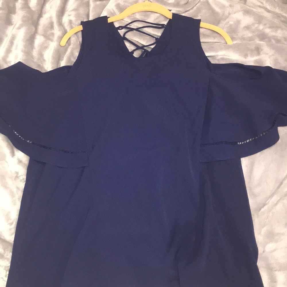 Francesca’s cold shoulder blouse